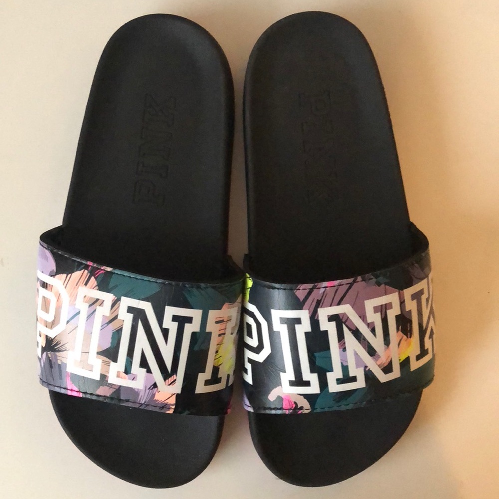 Pink single strap slides